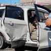Carro blanco chocado en el centro de la ciudad de Torreón. Carro blanco chocado en el centro de la ciudad de Torreón.