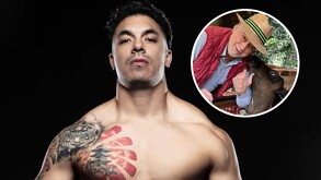 Jawy en un fondo negro mirando a la cámara y el Tío Pepe de La Granja VIP en un círculo con una vaca.