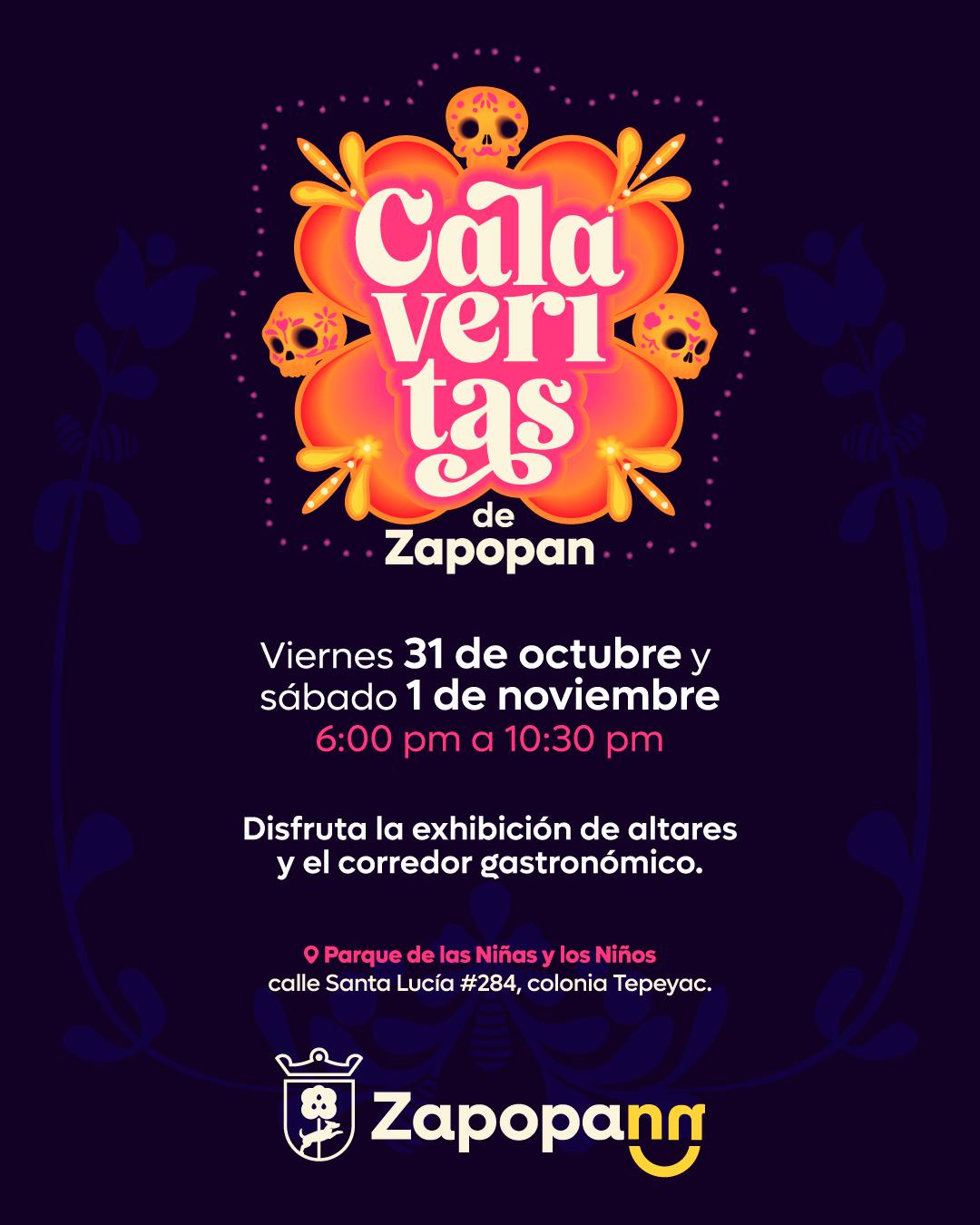 Horario, fecha y lugar donde se realizará el festival de Calaveritas de Zapopan Horario, fecha y lugar donde se realizará el festival de Calaveritas de Zapopan