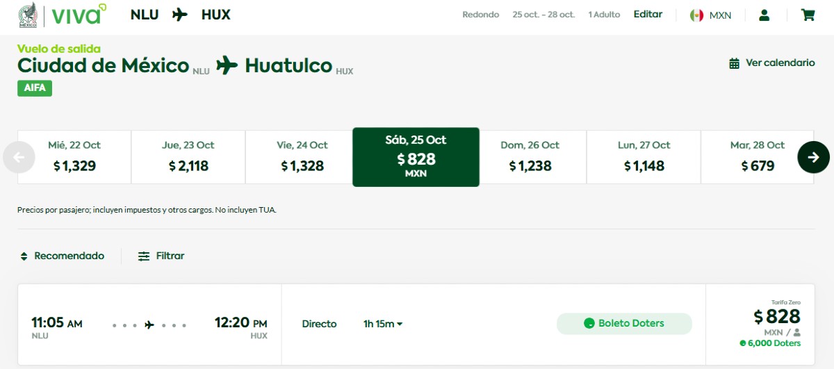 Vuelo a Huatulco desde el AIFA por Viva. Vuelo a Huatulco desde el AIFA por Viva.