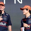 Max Verstappen y Yuki Tsunoda en conferencia tras el Gran Premio de Estados Unidos 2025. Max Verstappen y Yuki Tsunoda en conferencia tras el Gran Premio de Estados Unidos 2025.