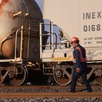 Imagen de un tren en Monterrey para hablar sobre el sistema ferroviario. Imagen de un tren en Monterrey para hablar sobre el sistema ferroviario.