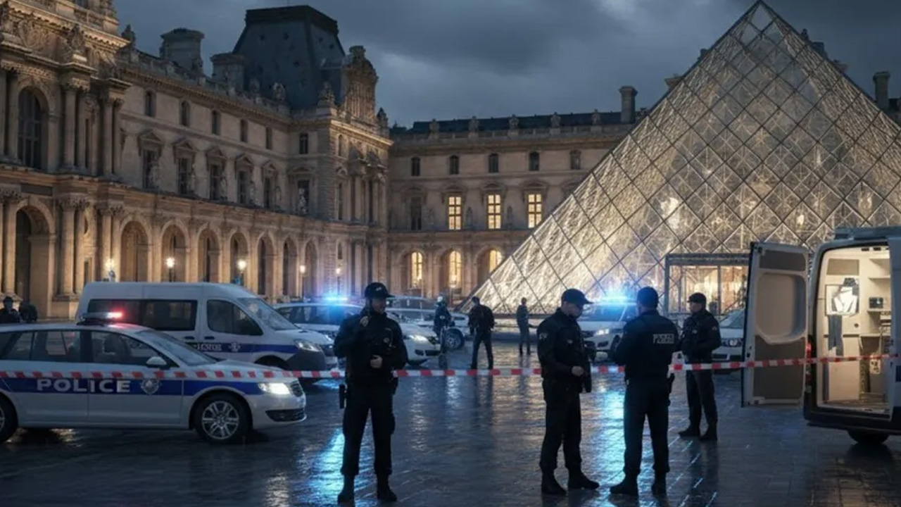 En el Louvre, joyas valoradas en 88 millones de euros fueron robadas de la galería de Apolo.