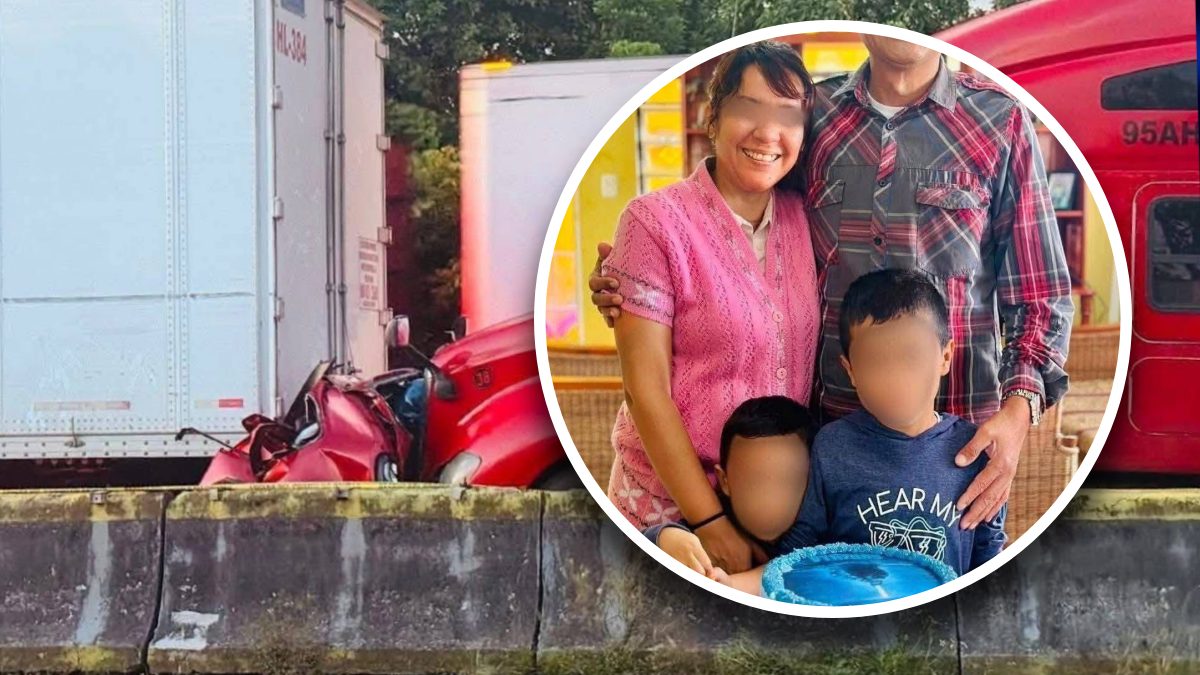 Mujer y niños fallecidos tras ser aplastados por tráiler durante accidente en Veracruz.
