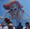 Catrina gigante durante el Desfile de Día de Muertos en CdMx Catrina gigante durante el Desfile de Día de Muertos en CdMx