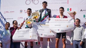 Isaac del Toro sigue escribiendo historia en el ciclismo tras proclamarse campeón de México en la prueba contrarreloj en Baja California.
