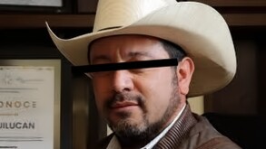 Marcos Miguel, exalcalde de Singuilucan, antes de ser detenido por el presunto desvío de dinero en Hidalgo.