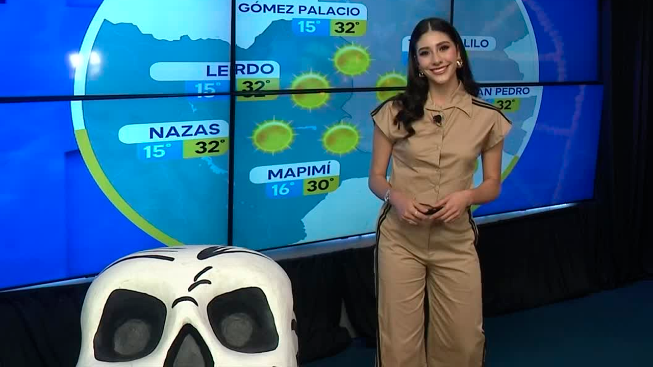 Fanny Ramírez nos da el pronóstico del tiempo en Laguna para este jueves 23 de octubre de 2025.