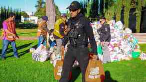 Protección Civil de Nuevo León ayudando en Tulancingo, Hidalgo