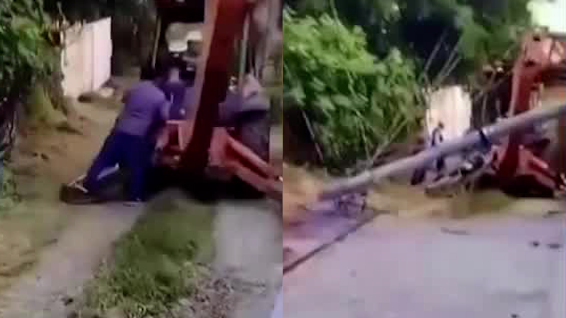 En el municipio de Emiliano Zapata, en Morelos, se estaban realizando trabajos para colocación de tuberías de agua potable.
