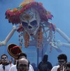 Catrina gigante durante el Desfile de Día de Muertos en CdMx Catrina gigante durante el Desfile de Día de Muertos en CdMx