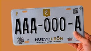 Nuevas placas en Nuevo León