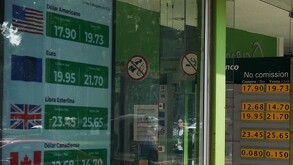 Casa de cambio de dólares en la Ciudad de México.