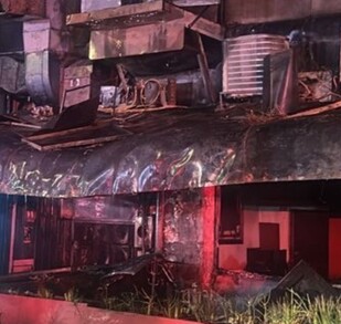 Fachada del restaurante La Soldadera, cercano al Monumento a la Revolución, tras fuerte incendio, registrado el viernes 24 de octubre del 2025. Fachada del restaurante La Soldadera, cercano al Monumento a la Revolución, tras fuerte incendio, registrado el viernes 24 de octubre del 2025.