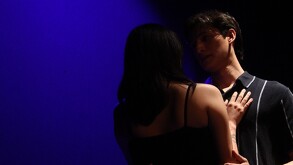 Regina y ´Óscar, los protagonistas de la obra Pero te volví a ver