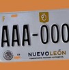 Nuevas placas en Nuevo León
