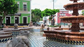 Fuente ubicada en las 9 Esquinas de Guadalajara