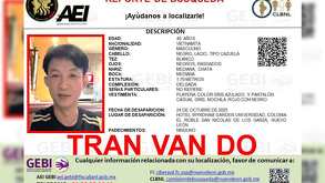Ficha de búsqueda de Tran Van Do, originario de Vietnam, desaparecido en Nuevo León.