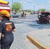 Cuerpos de auxilio sofocan incendio vehicular tras accidente en Escobedo Cuerpos de auxilio sofocan incendio vehicular tras accidente en Escobedo