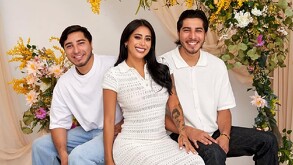 En la imagen aparcen Kim Shantal junto a sus dos hermanos, Brandon y Briana.