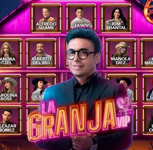 La foto es de Adal Ramones y de fondo se ven las caras de los praticipantes de La Granja VIP. La foto es de Adal Ramones y de fondo se ven las caras de los praticipantes de La Granja VIP.