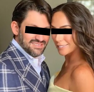 Inés Gómez Mont abrazando su esposo Víctor Manuel Álvarez Puga durante un evento privado compartido en redes sociales Inés Gómez Mont abrazando su esposo Víctor Manuel Álvarez Puga durante un evento privado compartido en redes sociales