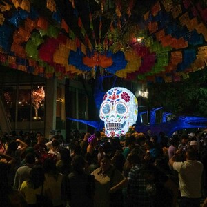 Paseo de la Reforma decorado por la temporada de Día de Muertos Paseo de la Reforma decorado por la temporada de Día de Muertos