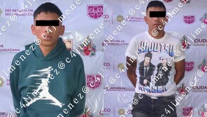 Jóvenes detenidos por presuntamente ser parte del grupo de 'Los Tanzanios' en la Ciudad de México.