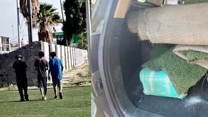 Los jóvenes huyeron tras verse descubridos por las autoridades