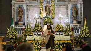 Celebración de San Judas Tadeo en la iglesia de San Hipólito CdMx