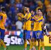 Jugadores de Tigres festejando el triunfo contra Xolos en el estadio Universitario durante la jornada 15 del Apertura 2025. Jugadores de Tigres festejando el triunfo contra Xolos en el estadio Universitario durante la jornada 15 del Apertura 2025.
