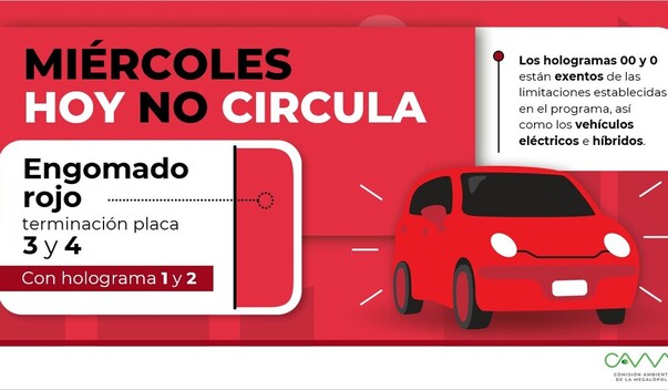Hoy No Circula del Miércoles