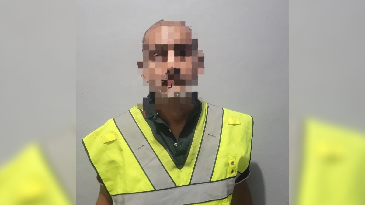 Padrastro detenido tras haber presuntamente abusado de su hija, con blur en el rostro. Padrastro detenido tras haber presuntamente abusado de su hija, con blur en el rostro.