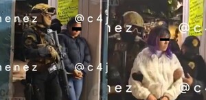 Dos mujeres presuntas integrates de la Union Tepito siendo detenidas en operativo en la colonia Morelos Dos mujeres presuntas integrates de la Union Tepito siendo detenidas en operativo en la colonia Morelos