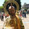 Imagen de San Judas Tadeo con una llama en la cabeza Imagen de San Judas Tadeo con una llama en la cabeza