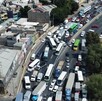 Transportistas realizaron protestas y bloqueos en diversas arterias de la Ciudad de México.