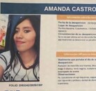 Ficha de búsqueda de Amanda Castro, joven de 22 años asesinada por un sujeto con capa en CdMx|