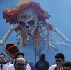 Catrina gigante durante el Desfile de Día de Muertos en CdMx Catrina gigante durante el Desfile de Día de Muertos en CdMx