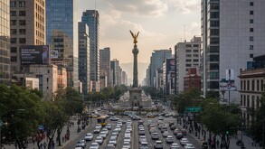 Tránsito en la Ciudad de México generada con Inteligencia Artificial