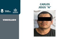 Foto del presunto feminicida Carlos Jesús ‘N’ tomada por la Fiscalía de Jalisco para la ficha de vinculación a proceso