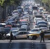 Autos detenidos por el bloqueo de vialidades por transportistas en la Ciudad de México Autos detenidos por el bloqueo de vialidades por transportistas en la Ciudad de México