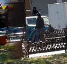 El hecho ocurrió en pleno jardín principal del municipio y fue grabado por vecinos que presenciaron la agresión en contra del perro.