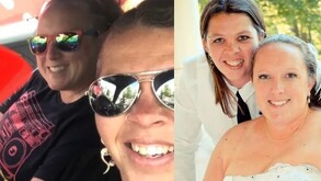 Brandy Cooney y Becky Hamber posando juntas el selfies, mujeres en Canadá asesinaron a niño de 12 años indígena.