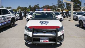 patrullas de la policía municipal de la ciudad de puebla
