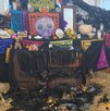 Altar de muertos consumido por las llamas de un incendio en una escuela de Torreón Altar de muertos consumido por las llamas de un incendio en una escuela de Torreón
