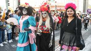 Desfile de catrinas en Nuevo León