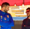 Damián Álvarez hizo una visita al entrenamiento de Tigres previo al Clásico Regio. Damián Álvarez hizo una visita al entrenamiento de Tigres previo al Clásico Regio.