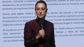Sheinbaum presenta exposición Mujeres del Maíz durante conferencia matutina