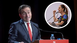 Claudia Sheinbaum con mujeres indígenas