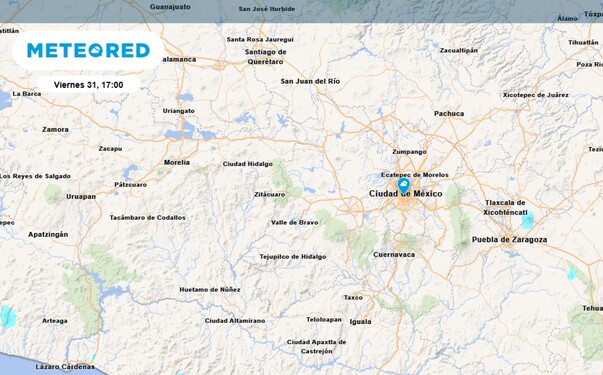Probabilidad de lluvia en CdMx HOY 31 de octubre del 2025. Probabilidad de lluvia en CdMx HOY 31 de octubre del 2025.
